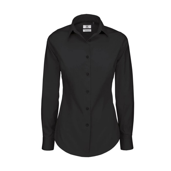 Black dress shirt women's