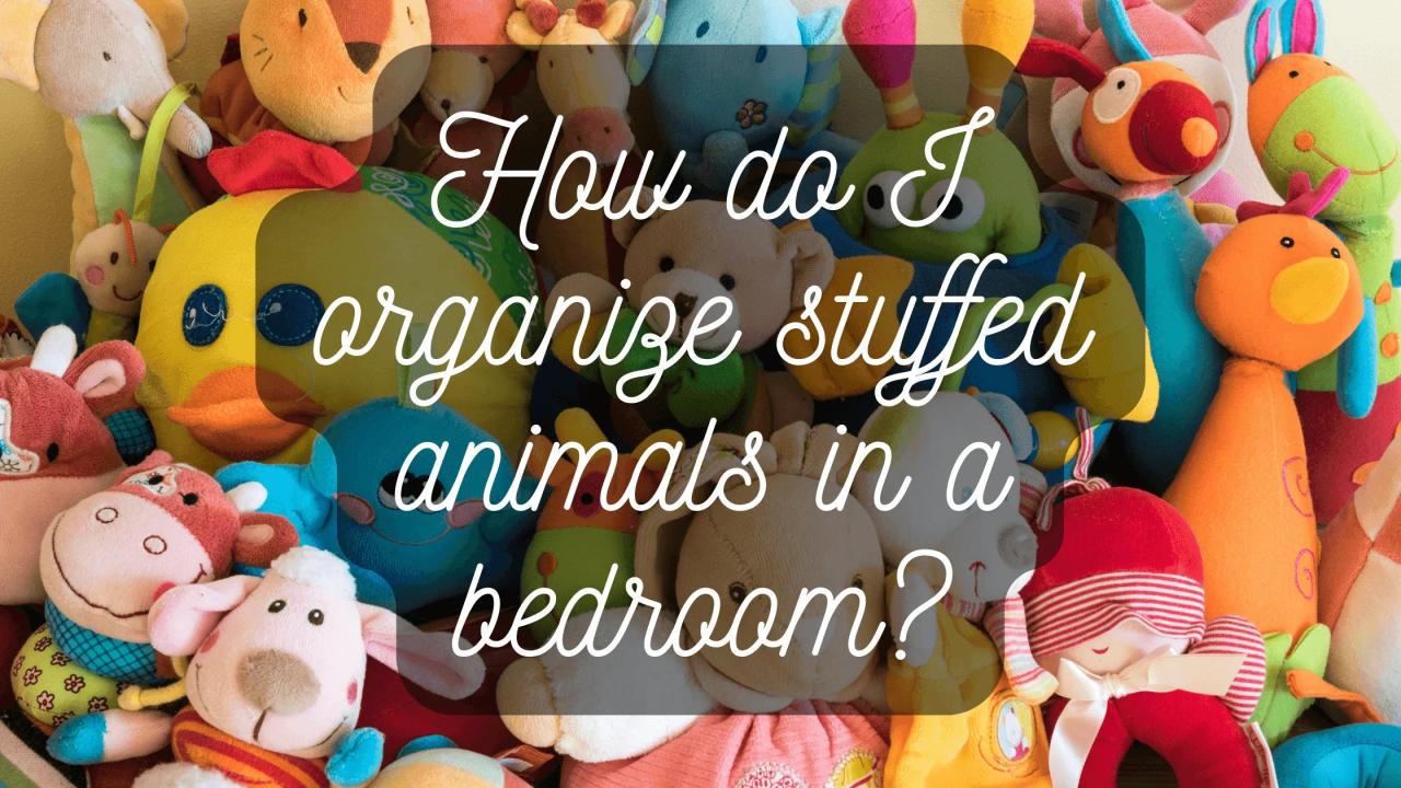 How to decorate room with stuffed animals