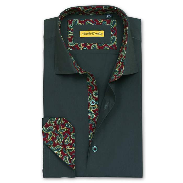 Mens green dress shirt