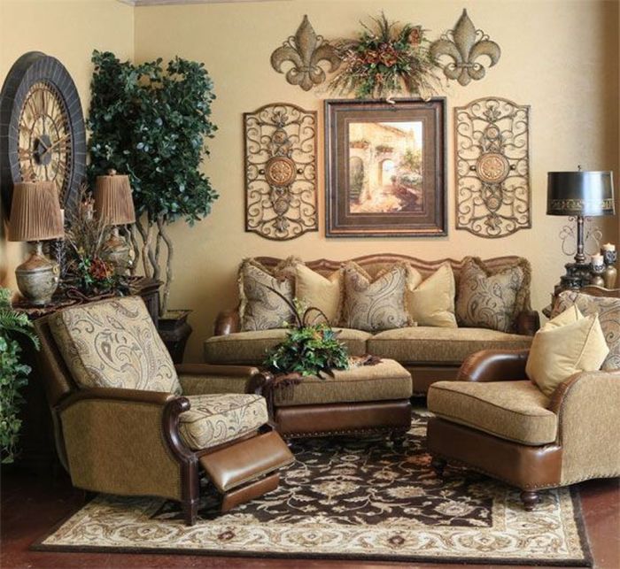 How to decorate a living room tuscan style