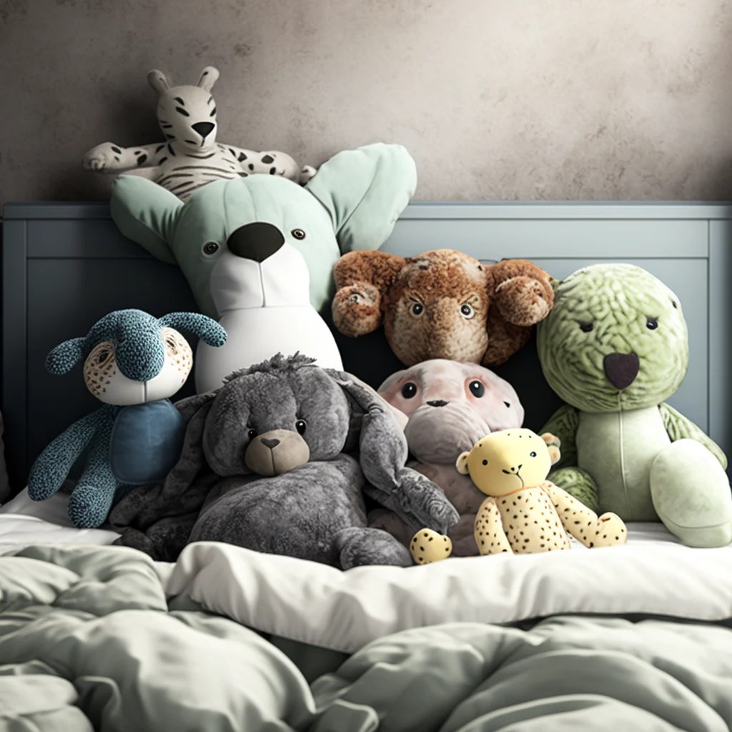 How to decorate room with stuffed animals