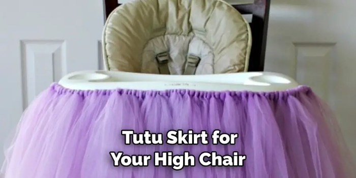 How to make a tutu highchair decoration