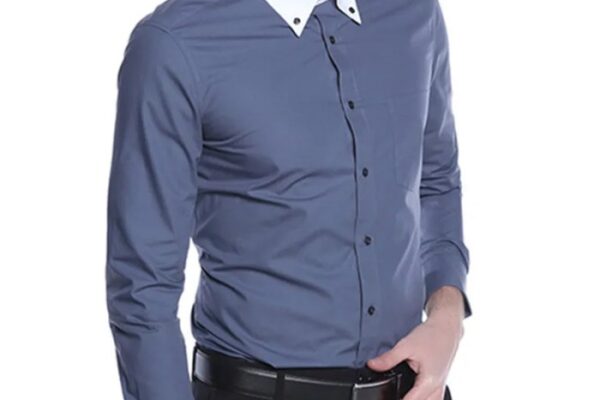 Grey dress shirts mens