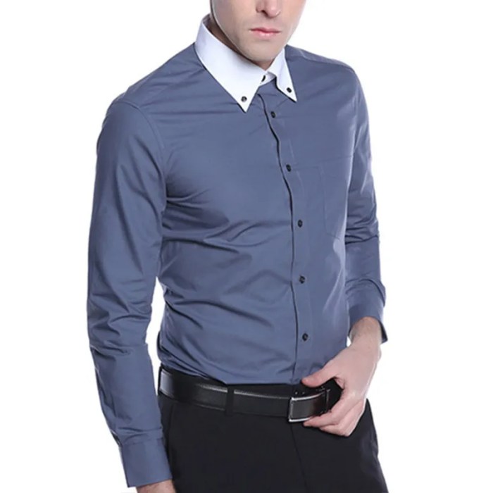 Grey dress shirts mens