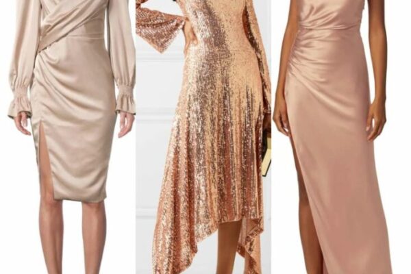 Best color shoes for rose gold dress