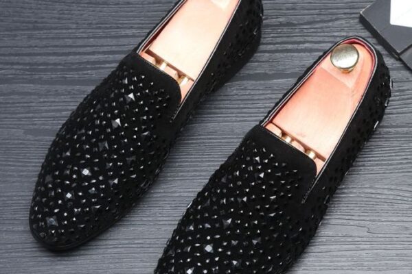 Rhinestone dress shoes men