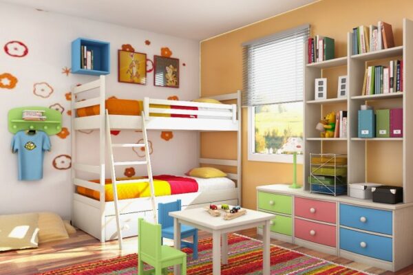 How to decorate a small kids room