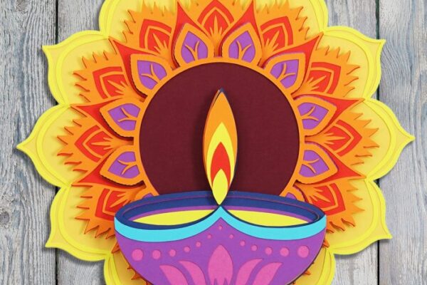 How to make paper diya decoration