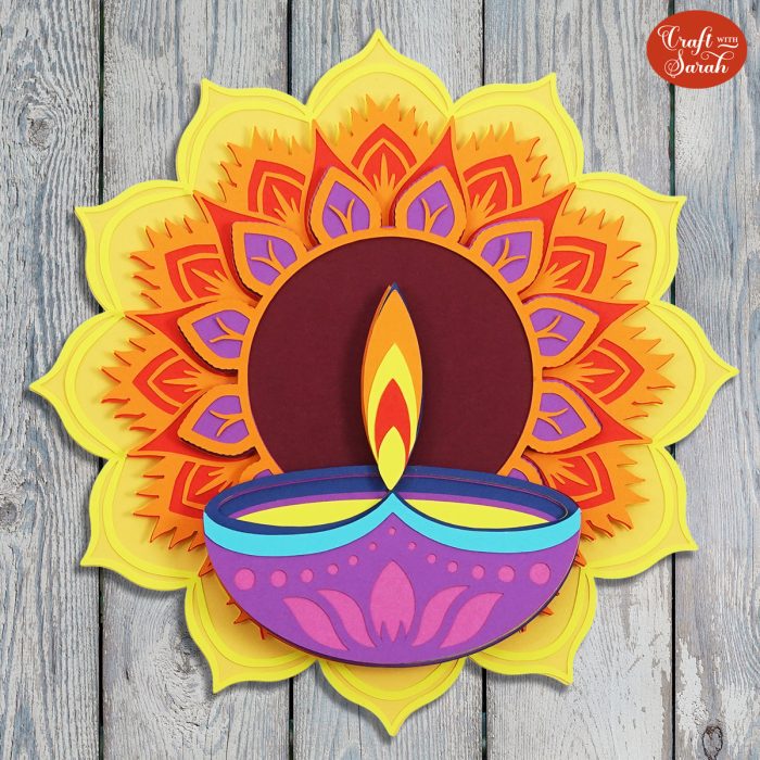 How to make paper diya decoration