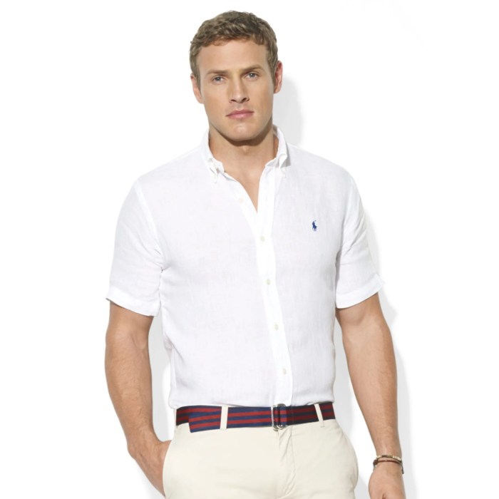 Men short sleeve white dress shirt