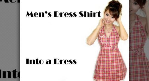 Mens shirt into dress