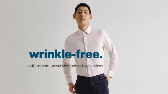 Wrinkle free women's dress shirts